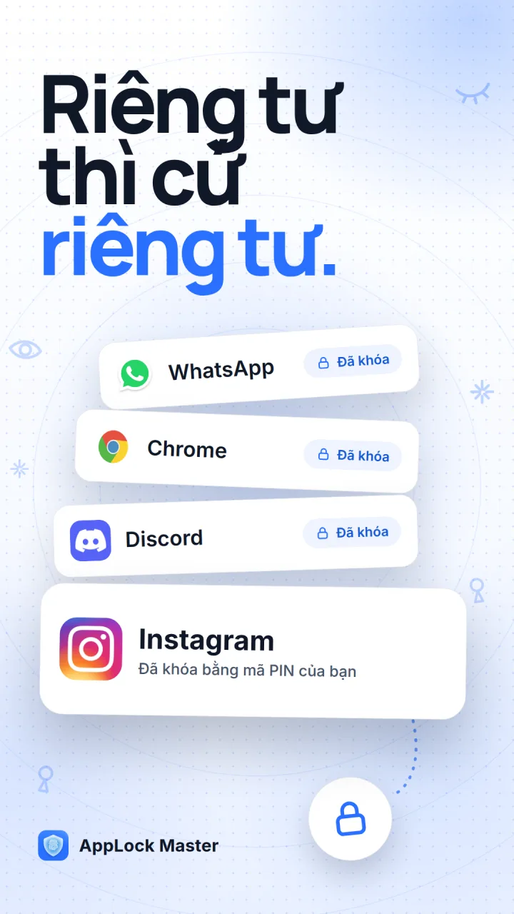 WhatsApp, Chrome, Discord và Instagram, tất cả đều đã khóa